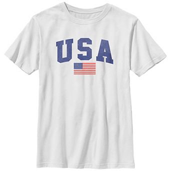 Boys USA Flag Graphic Tee