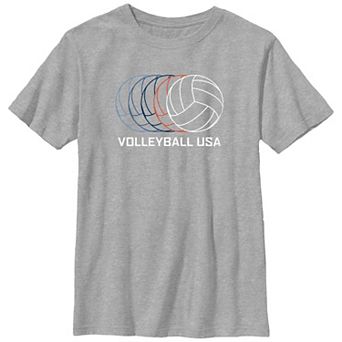 Boys Volleyball USA Graphic Tee