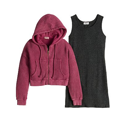 Girls 7-16 Speechless Midi Dress & Jacket 2-Piece Set