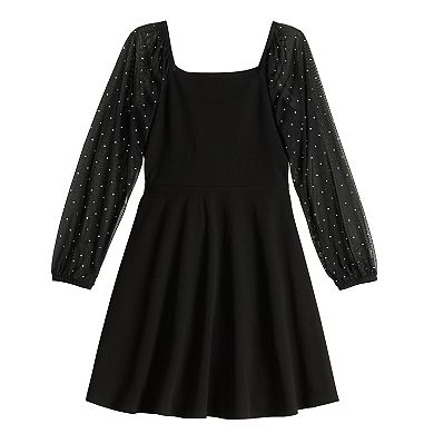 Girls 7-16 Speechless Rhinestone Sleeve Dress