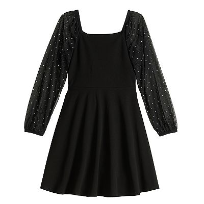 Girls 7-16 Speechless Rhinestone Sleeve Dress