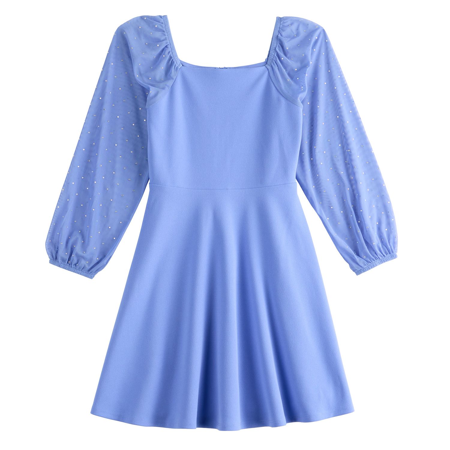 Детское платье Speechless Rhinestone Sleeve Dress, цвет: Синий