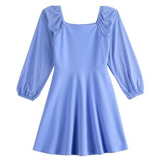 Girls 7-16 Speechless Rhinestone Sleeve Dress