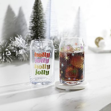 Cambridge Holly Jolly Cocktail Glasses 2 pc Set