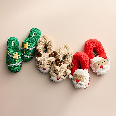 Dearfoams Santa Adult Slippers