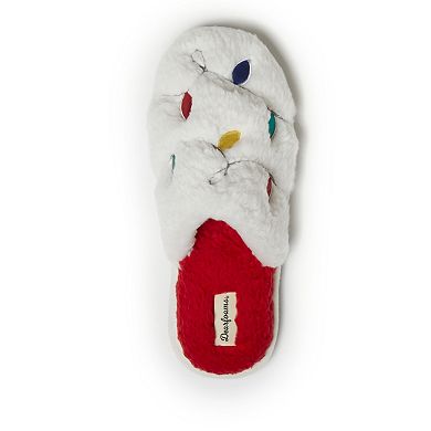 Dearfoams Holiday Novelty Adult Scuff Slippers