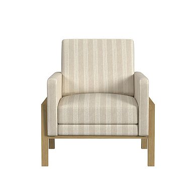 HomePop Striped Accent Arm Chair