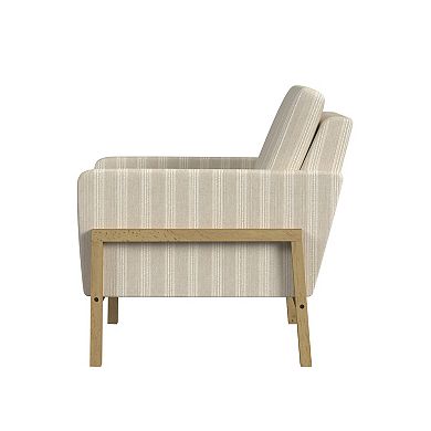 HomePop Striped Accent Arm Chair