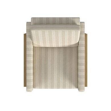 HomePop Striped Accent Arm Chair