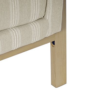 HomePop Striped Accent Arm Chair
