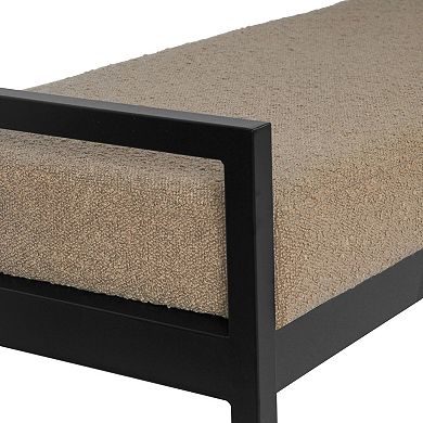 HomePop Modern Boucle Bench