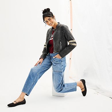 Juniors' SO® High-Rise Barrel Jeans