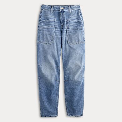 Juniors' SO® High-Rise Barrel Jeans