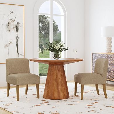 HomePop Boucle Dining Chair