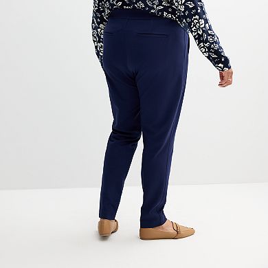 Plus Size Croft & Barrow® Ponte Classic Straight Pants