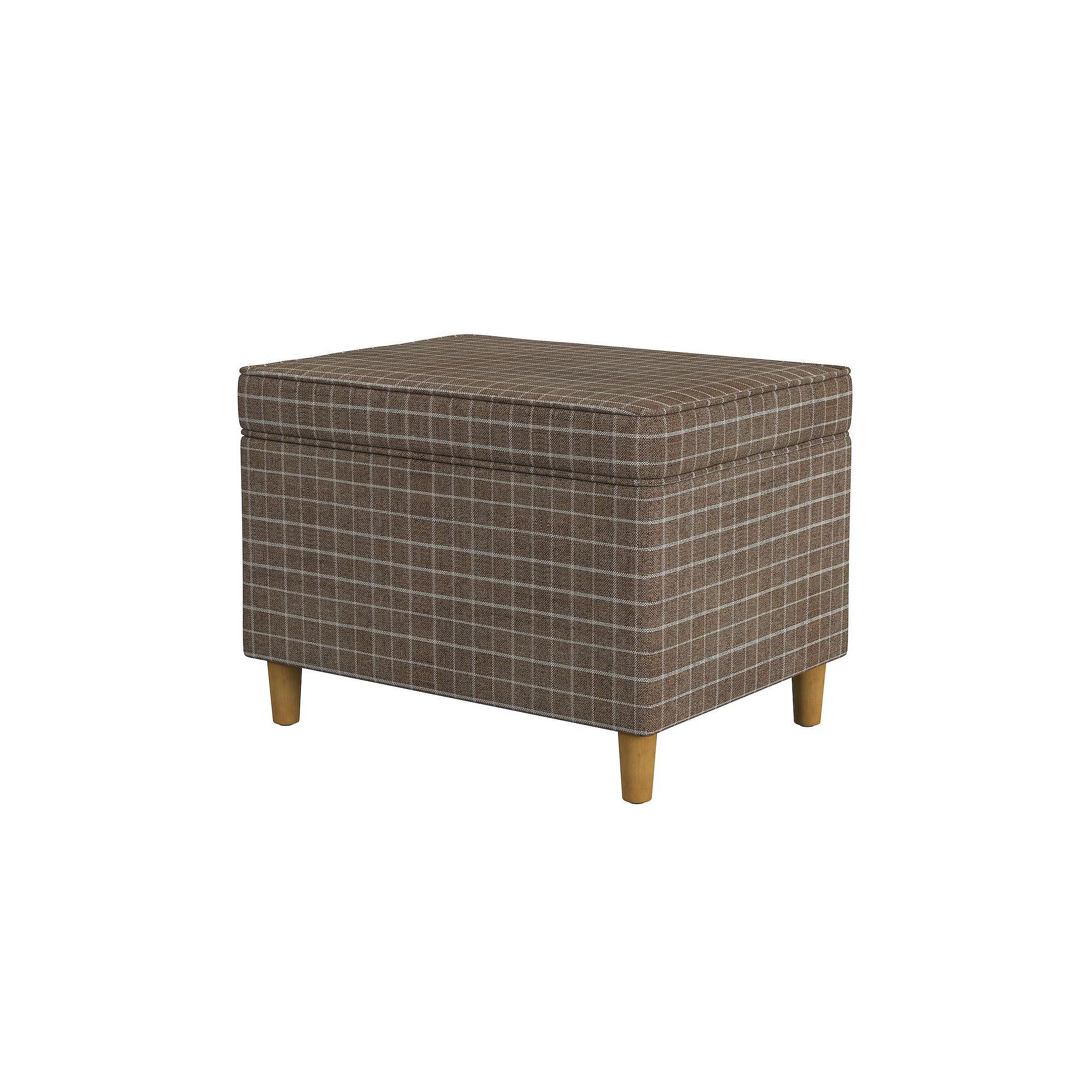 HomePop Dinah Storage Ottoman, Brown