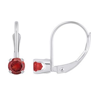 Celebration Gems 14k White Gold Gemstone Drop Earrings