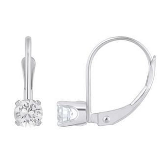 Celebration Gems 14k White Gold Gemstone Drop Earrings