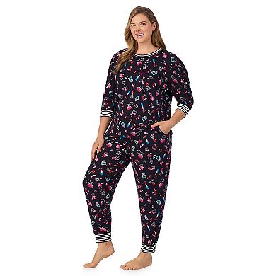 Plus Size Cuddl Duds® Sweater Knit Pajama Top & Pajama Pants Set