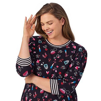 Plus Size Cuddl Duds® Sweater Knit Pajama Top & Pajama Pants Set
