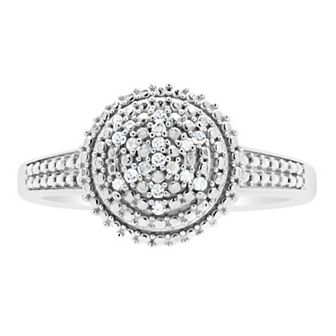 Celebration Gems Sterling Silver 1/10 Carat T.W. Diamond Ring