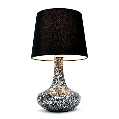 Creekwood Home Patchwork Crystal Glass Table Lamp