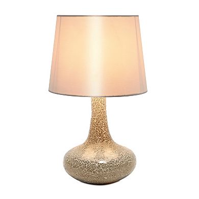 Creekwood Home Patchwork Crystal Glass Table Lamp