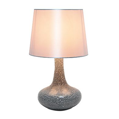 Creekwood Home Patchwork Crystal Glass Table Lamp