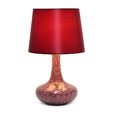 Creekwood Home Patchwork Crystal Glass Table Lamp