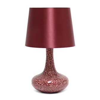 Creekwood Home Patchwork Crystal Glass Table Lamp