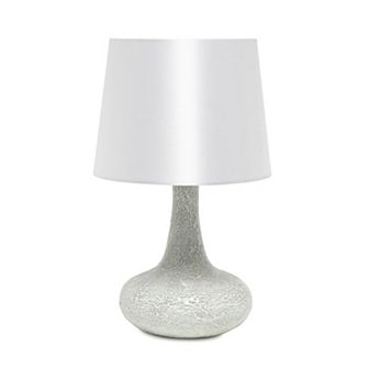 Creekwood Home Patchwork Crystal Glass Table Lamp