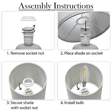 Creekwood Home Contemporary Crystal Droplet Table Lamp
