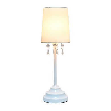 Creekwood Home Contemporary Crystal Droplet Table Lamp