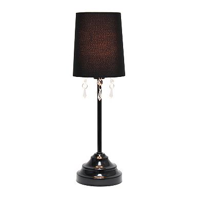 Creekwood Home Contemporary Crystal Droplet Table Lamp