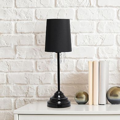 Creekwood Home Contemporary Crystal Droplet Table Lamp