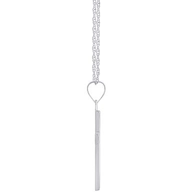 Celebration Gems 14k White Gold Cross Pendant Necklace