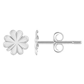 Celebration Gems 4 Leaf Clover Stud Earrings