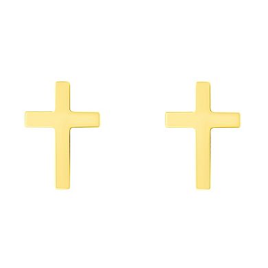 Celebration Gems Cross Stud Earrings