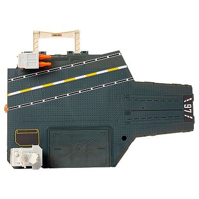 Mattel Matchbox Aircraft Carrier Model & Play Set with 10 Die-Cast Sky Buster Toy Airplanes & 1 Die-Cast Toy Car