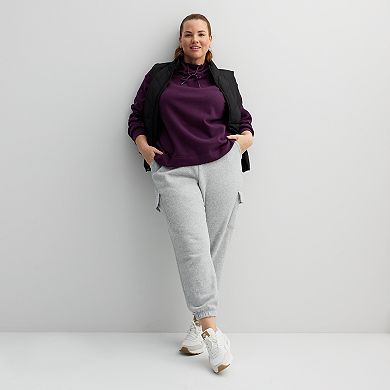Plus Size Tek Gear® Ultrasoft Fleece Funnel Neck Pullover