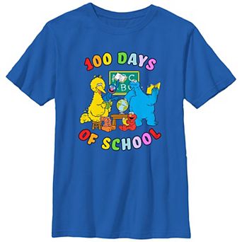 Boys Sesame Street 100 Days Of School Graphic Tee
