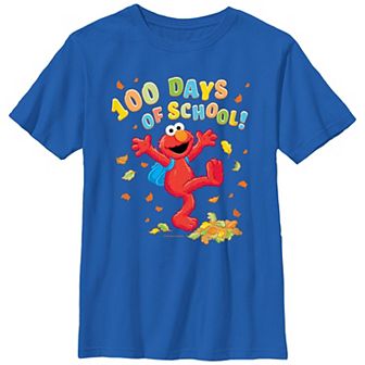 Boys Sesame Street Elmo One Hundred Days Of School Graphic Tee