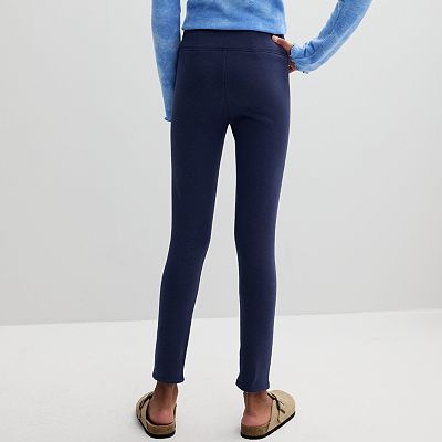Kohls navy blue leggings best sale