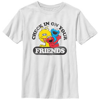 Boys Sesame Street Check In On Your Friends Graphic Tee