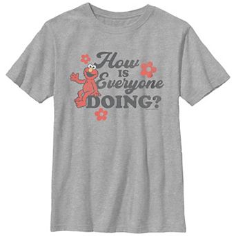 Boys Sesame Street Elmo How Is Everyone Doing? Graphic Tee
