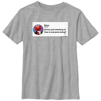 Boys 6-20 Sesame Street Elmo's Tweet Graphic Tee