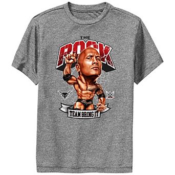 Boys WWE The Rock Team Bring It Performance Graphic Tee