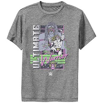 Boys WWE Ultimate Warrior Fluorescent Colors Poster Performance Graphic Tee