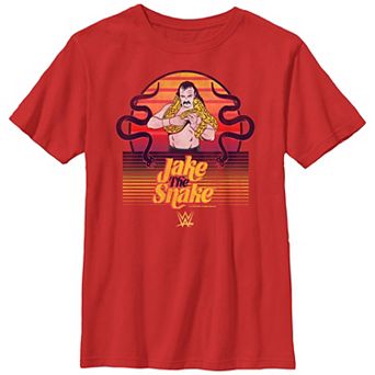 Boys WWE Jake The Snake Sunset Lines Graphic Tee