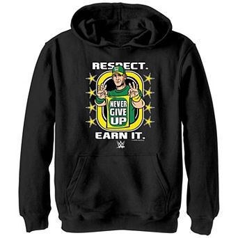 Boys WWE John Cena Respect Earn It Graphic Hoodie